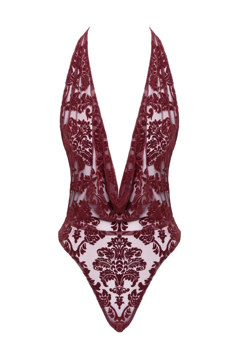 F386 Body Kink Royal mit Wasserfallausschnitt