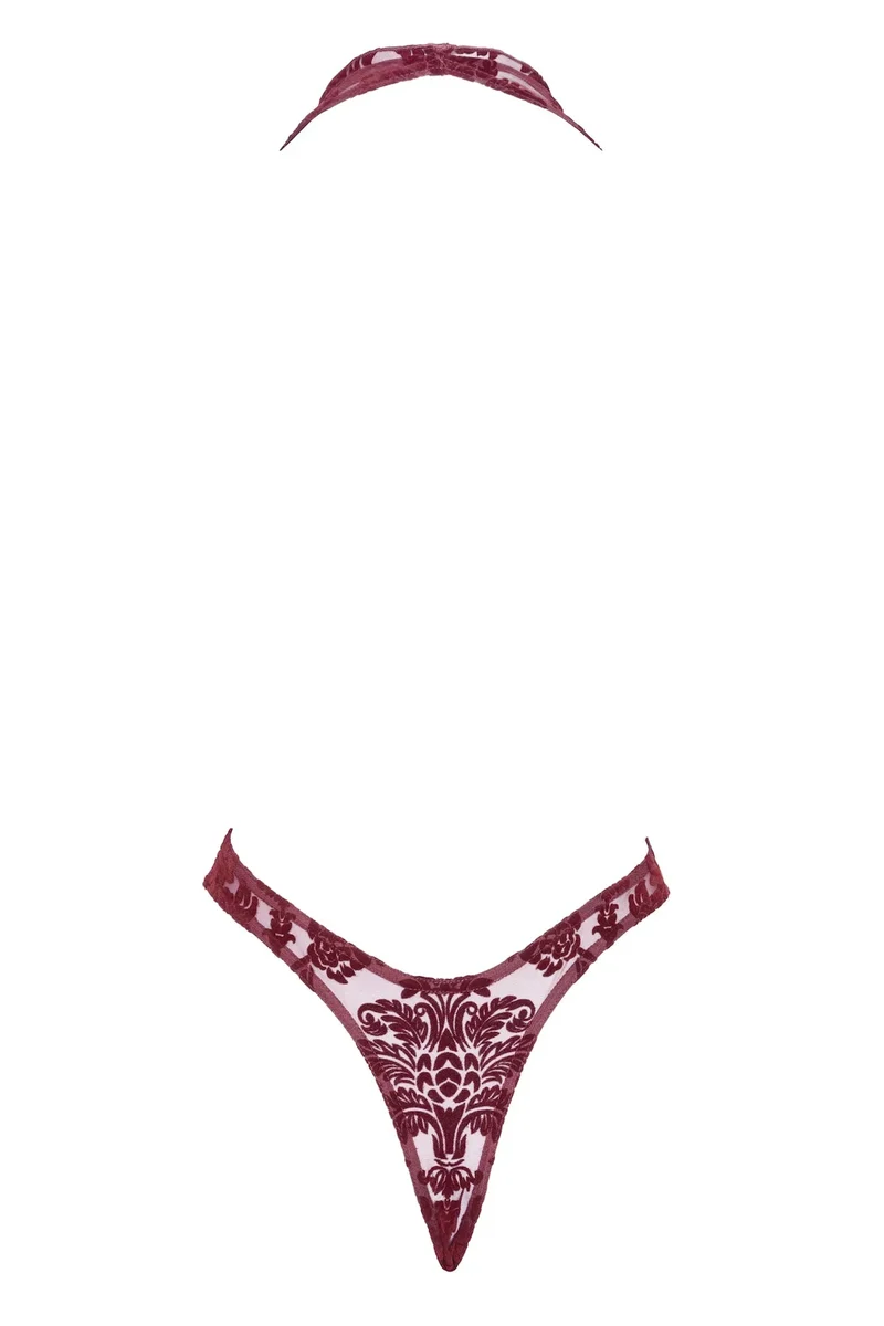 F386 Body Kink Royal mit Wasserfallausschnitt
