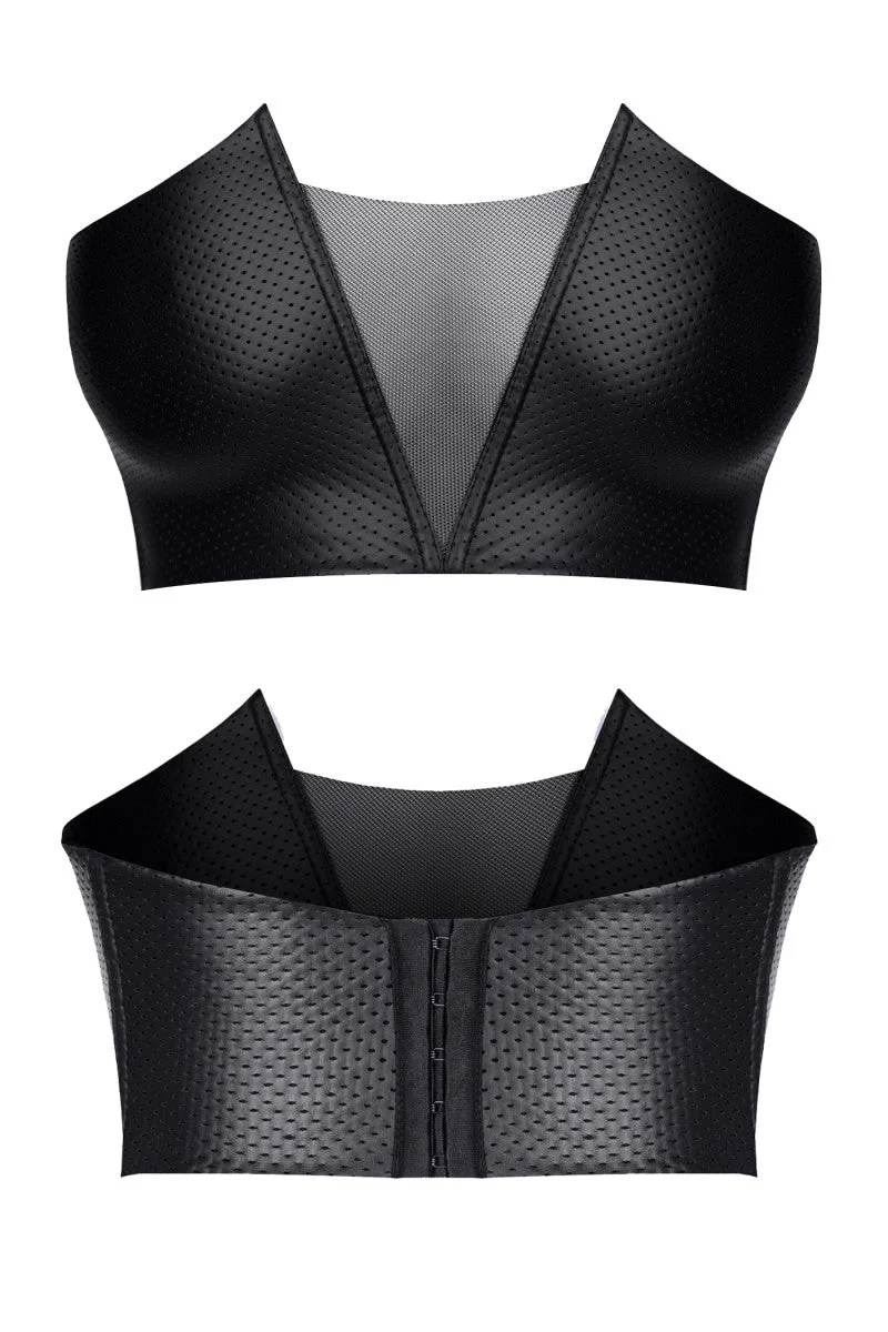 schwarzes Damen-Top TDHilda001 von Demoniq Total Domination Collection