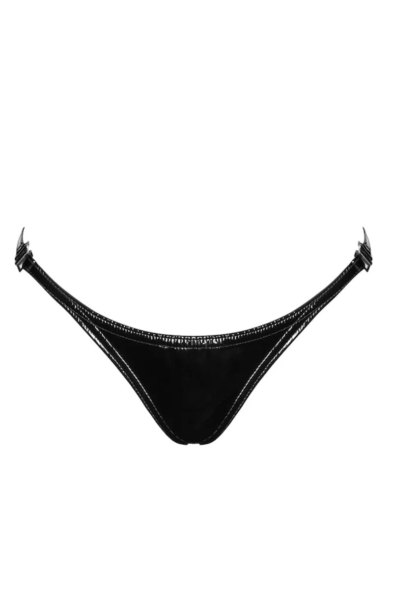 NOIR HANDMADE – P014 Lack String mit abnehmbaren Trägern