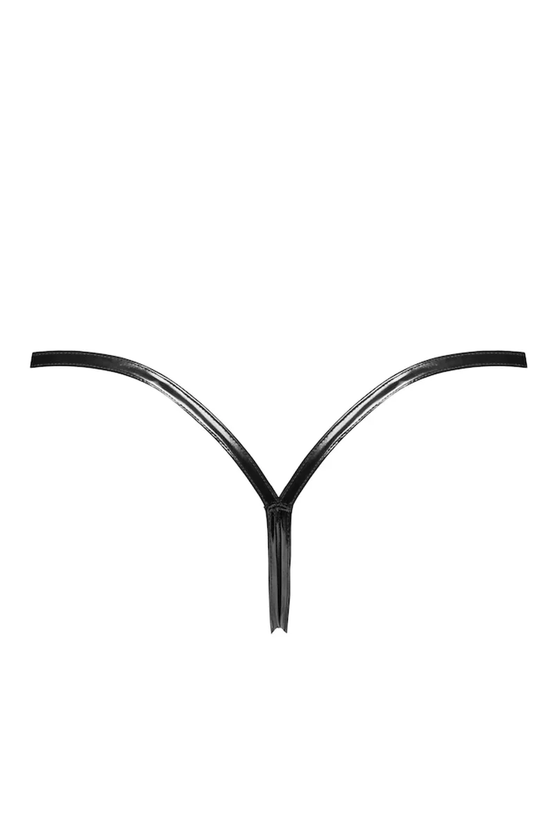 NOIR HANDMADE – P014 Lack String mit abnehmbaren Trägern