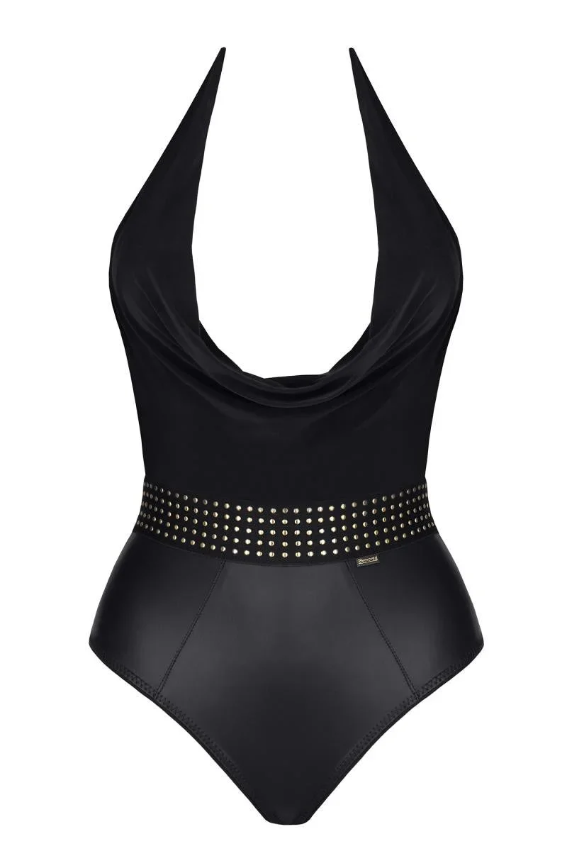 schwarzer Body CBSamantha001 von Demoniq Cash Baby Collection
