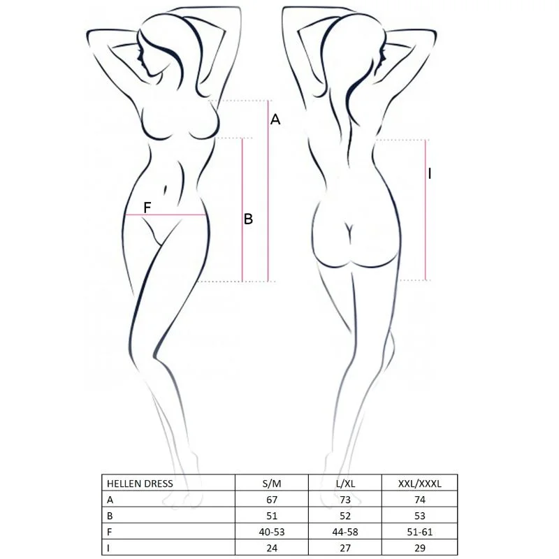 PASSION - WOMAN HELLEN KLEID UND TANGA