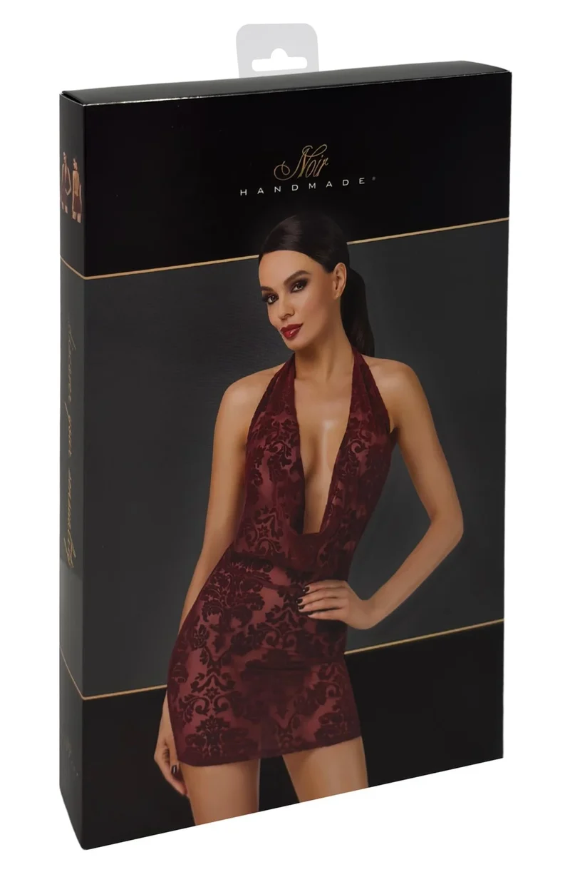 Royal Kink: Burgunder Minikleid mit Glamour-Faktor