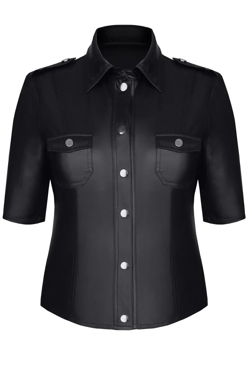 schwarze Jacke TDLotte001 von Demoniq Total Domination Collection