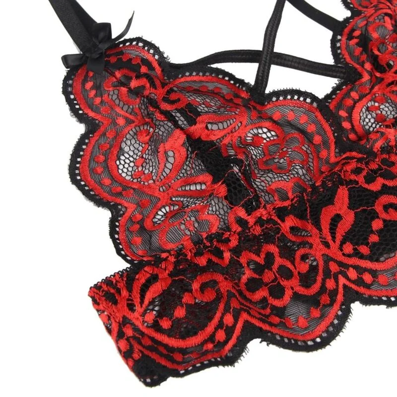 SUBBLIME - Spitzen-Dessous-Set: Oberteil & Höschen