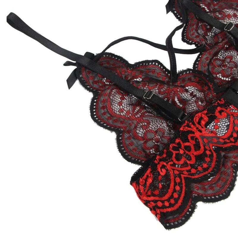 SUBBLIME - Spitzen-Dessous-Set: Oberteil & Höschen