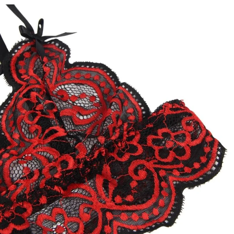 SUBBLIME - Spitzen-Dessous-Set: Oberteil & Höschen