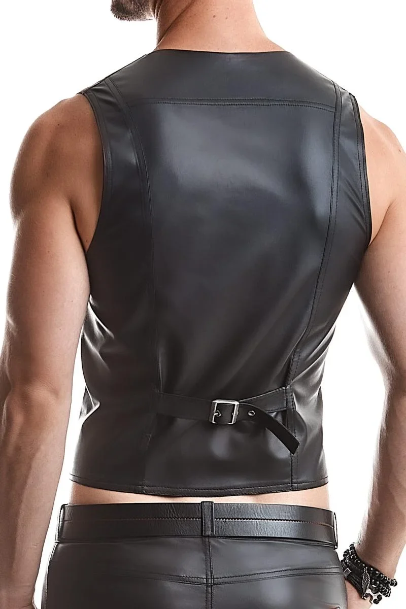 Herren Weste RMOliver001 schwarz von Regnes Fetish Planet