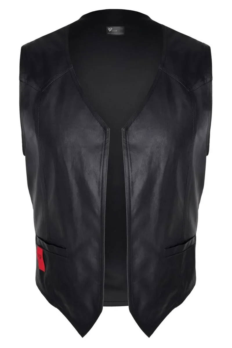 Herren Weste RMOliver001 schwarz von Regnes Fetish Planet