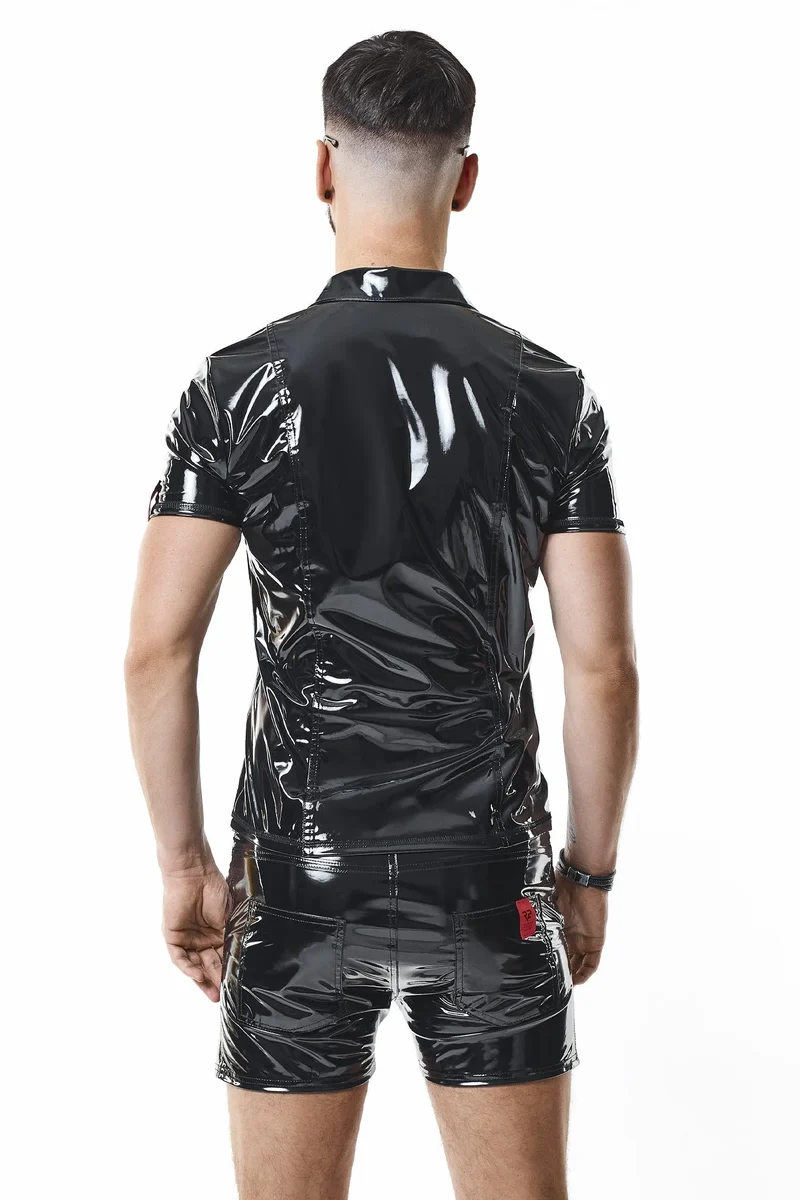 PVC Herren Polo Shirt RMRoccoPVC schwarz von nextGEN Collection