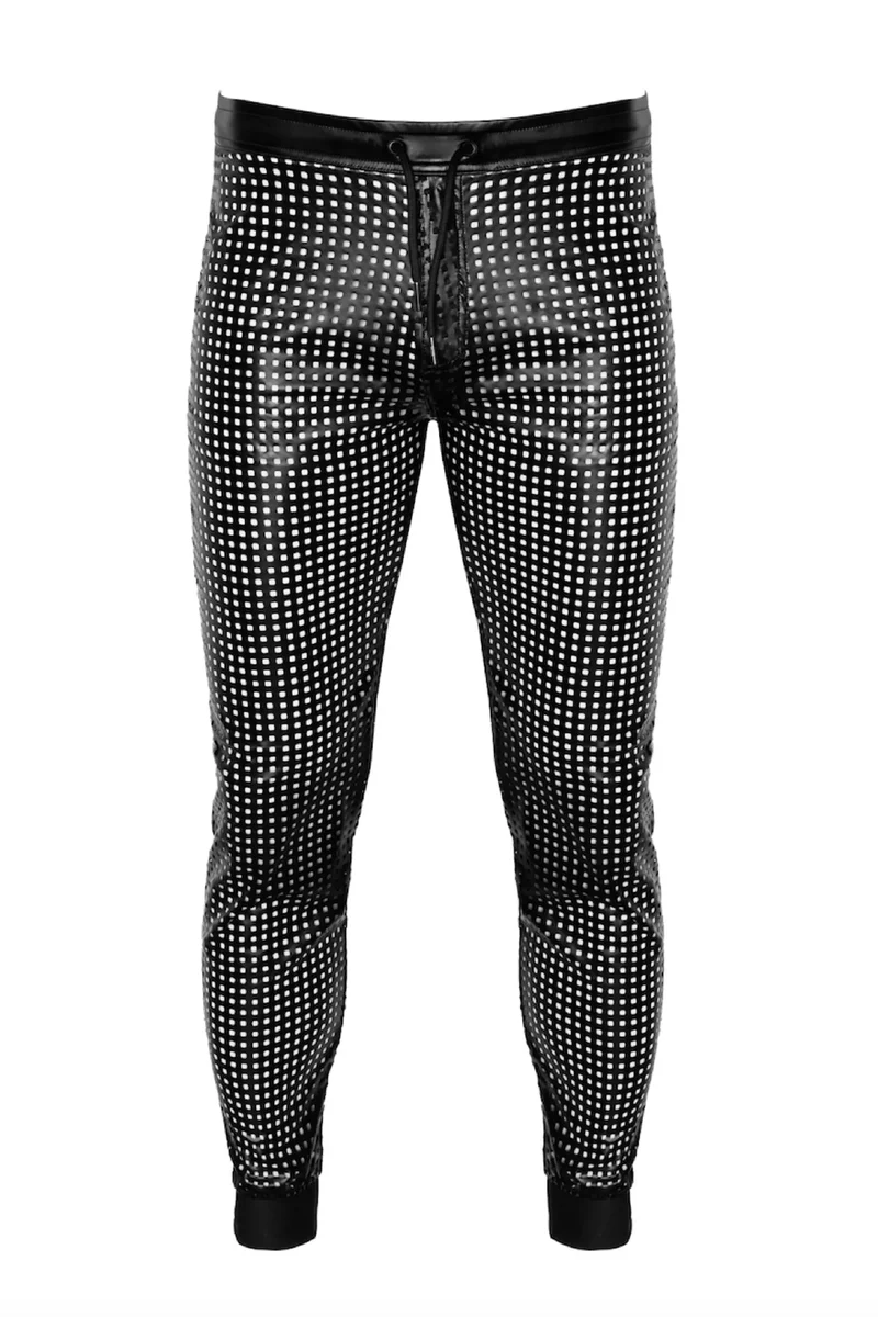 Glamouröse Wetlook-Hose mit einzigartigem, luftigen Design