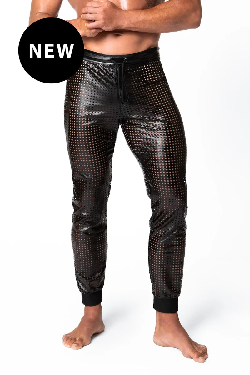 Glamouröse Wetlook-Hose mit einzigartigem, luftigen Design