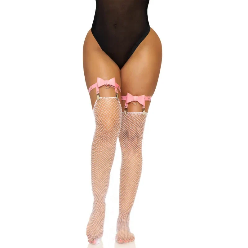 LEG AVENUE - HOHER STRAPSGÜRTEL AUS VEGANEM LEDER, EINHEITSGRÖSSE
