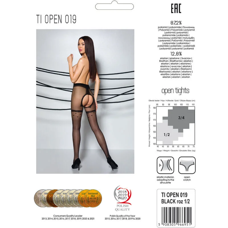 PASSION - TIOPEN 019 SCHWARZE STRUMPFHOSE 20 DEN