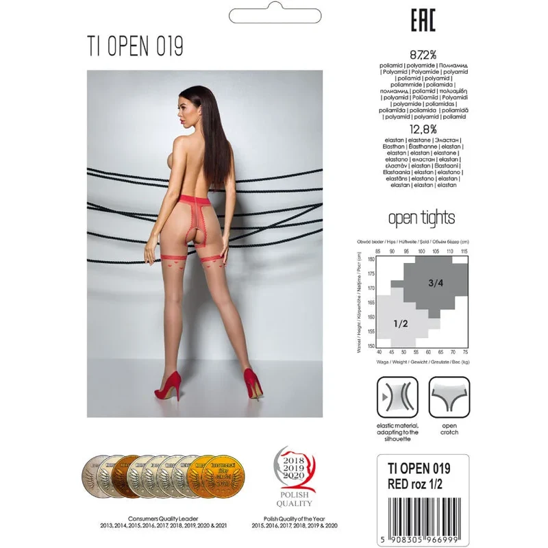 PASSION - TIOPEN 019 SCHWARZE STRUMPFHOSE 20 DEN