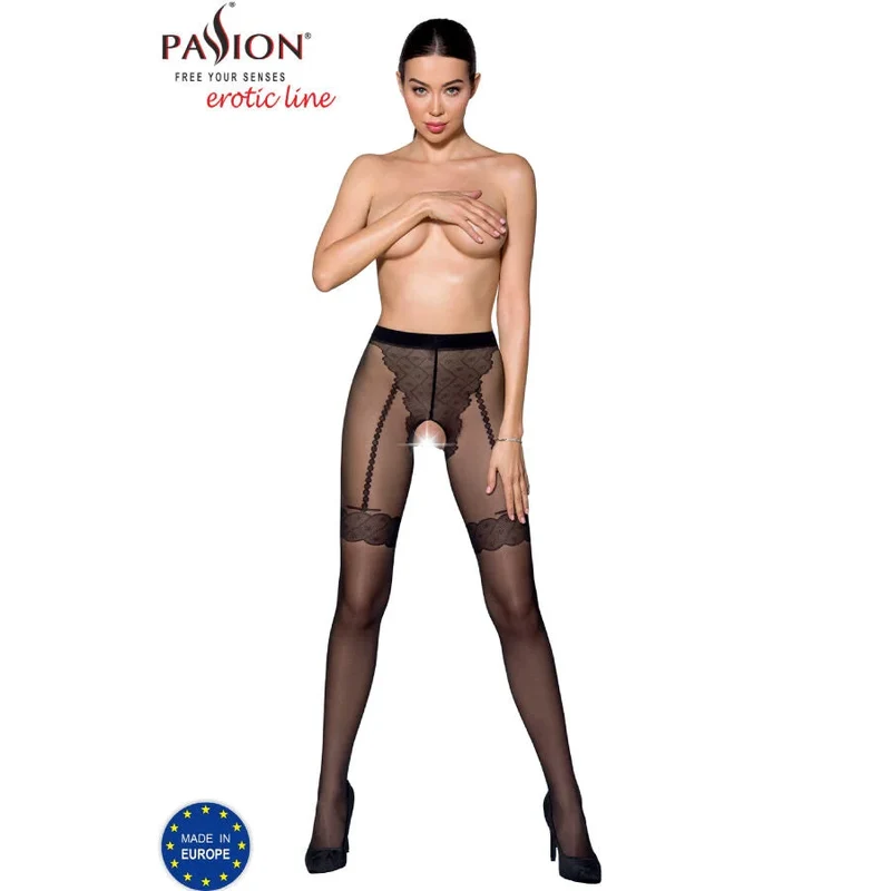 PASSION - TIOPEN 016 SCHWARZE STRUMPFHOSE 20 DEN
