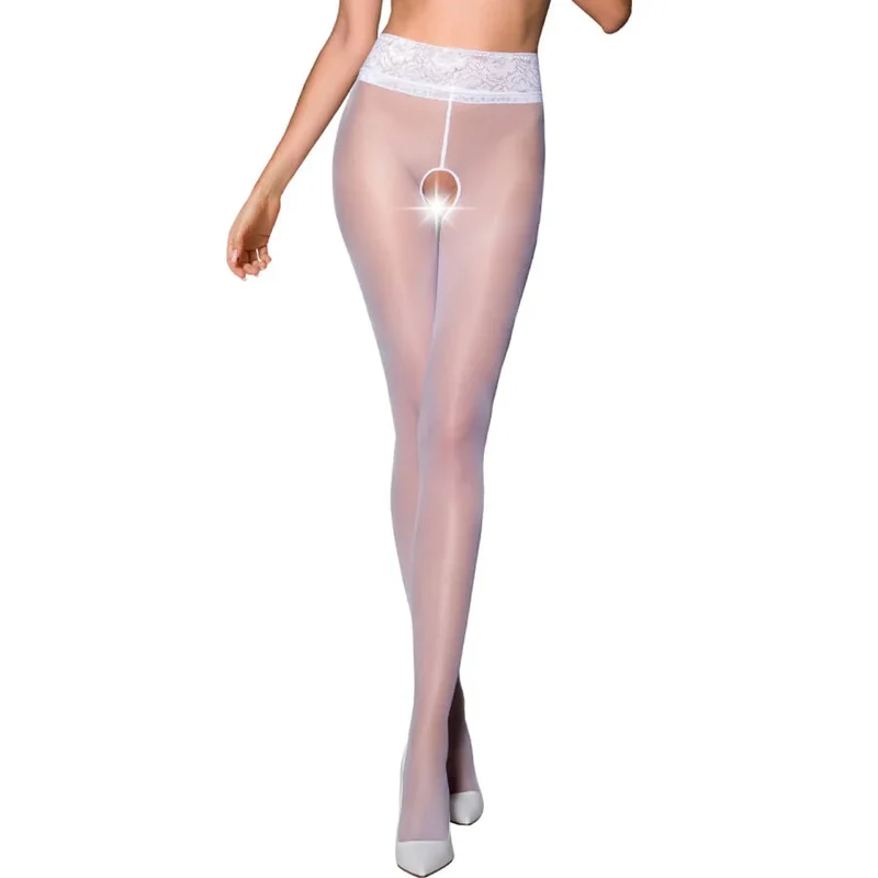 PASSION - TIOPEN 008 WEISSE STRUMPFHOSE 30 DEN