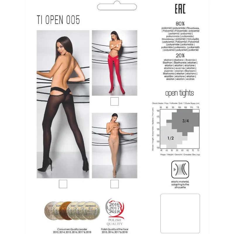 PASSION - TIOPEN 005 SCHWARZE STRUMPFHOSE 60 DEN
