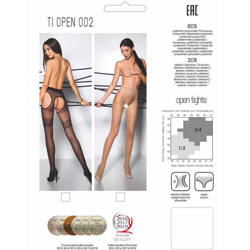PASSION - TIOPEN 002 SCHWARZE STRUMPFHOSE 20 DEN