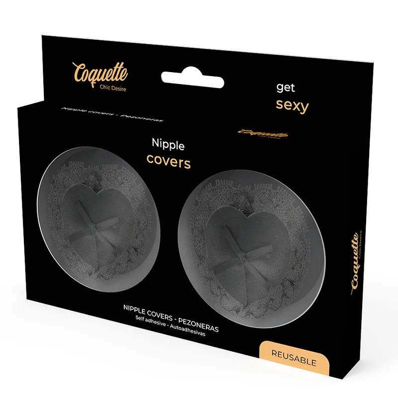 COQUETTE CHIC DESIRE - NIPPELCOVER AUS SCHWARZER SPITZE