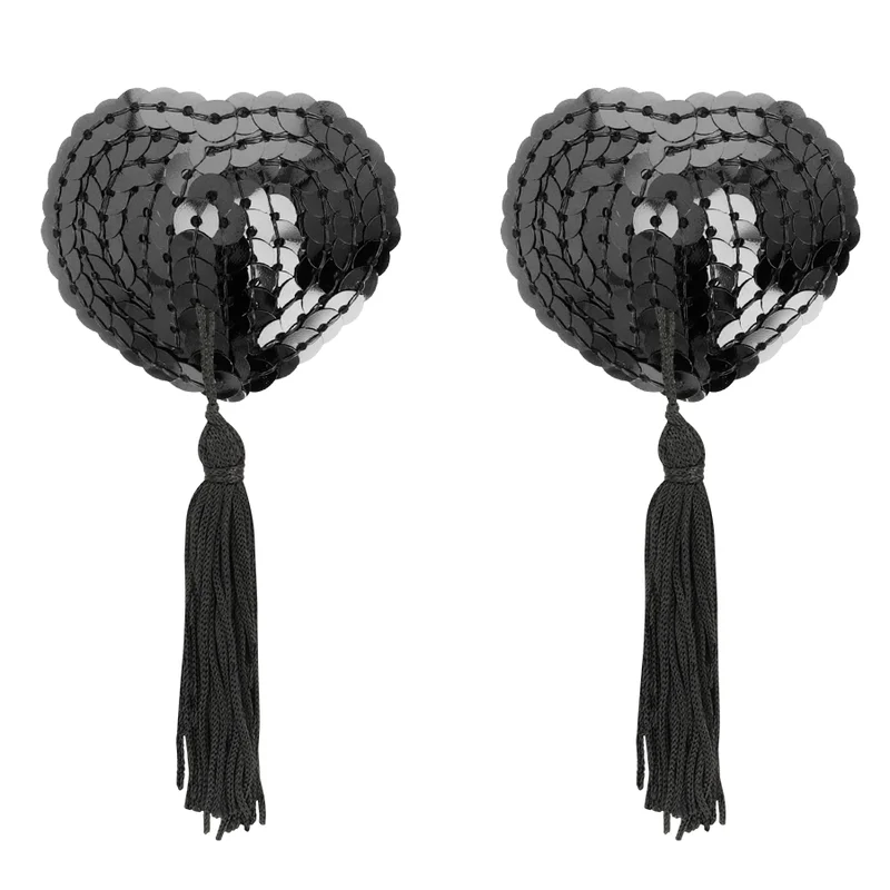 COQUETTE CHIC DESIRE - SCHWARZE PAILLETTEN-NIPPELCOVER