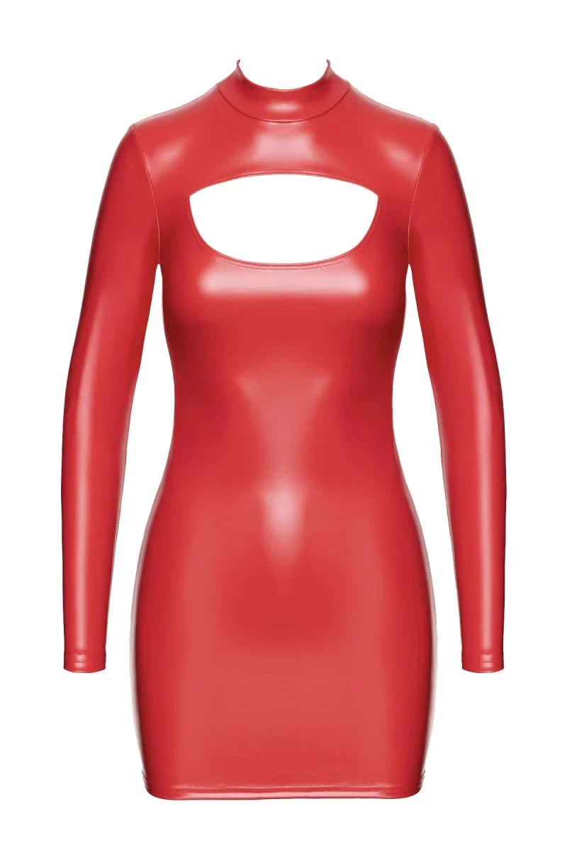 F367 Bombshell Bodycon Minikleid rot