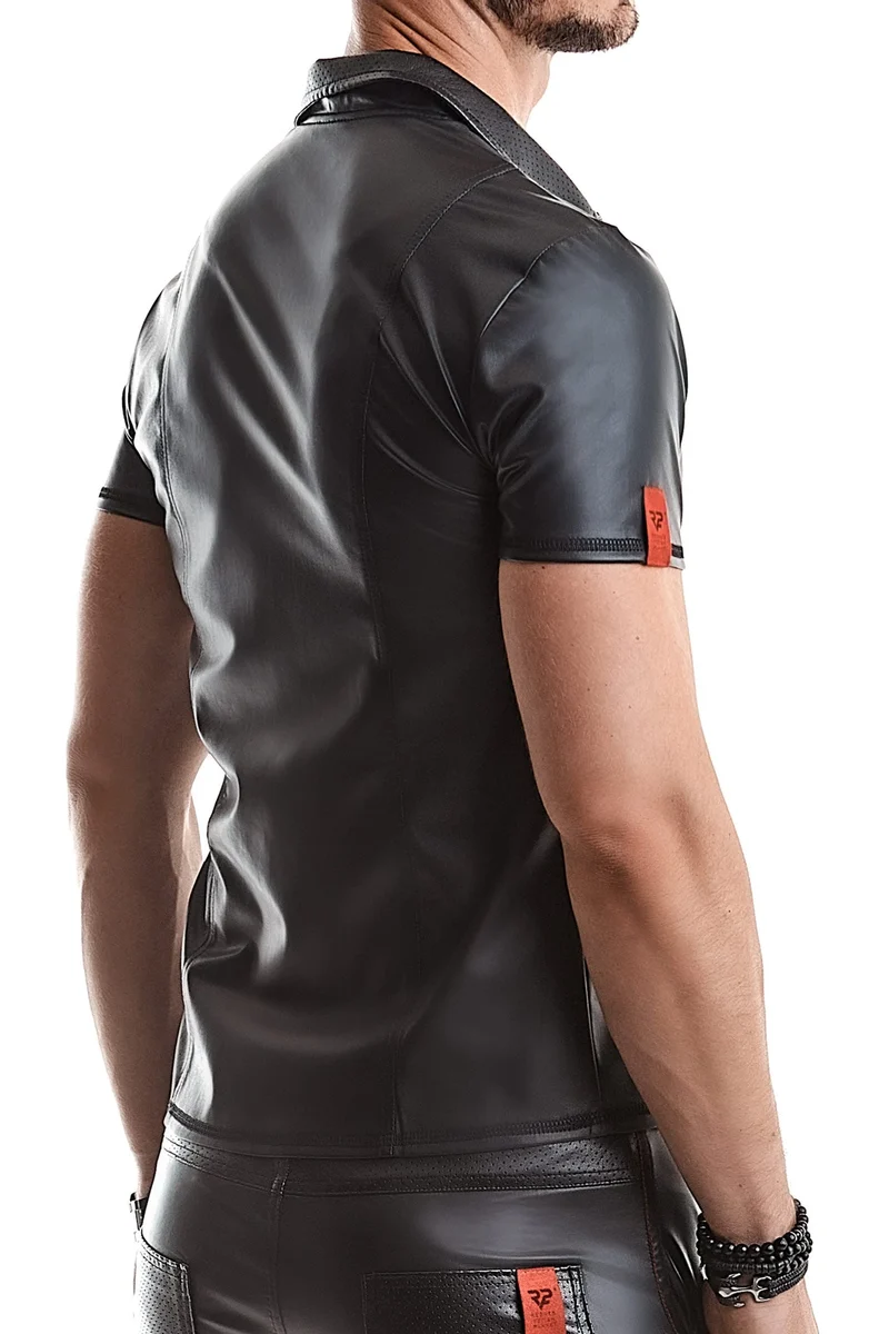 Herren T-Shirt RMEmilio001 schwarz von Regnes Fetish Planet Red Mark 2
