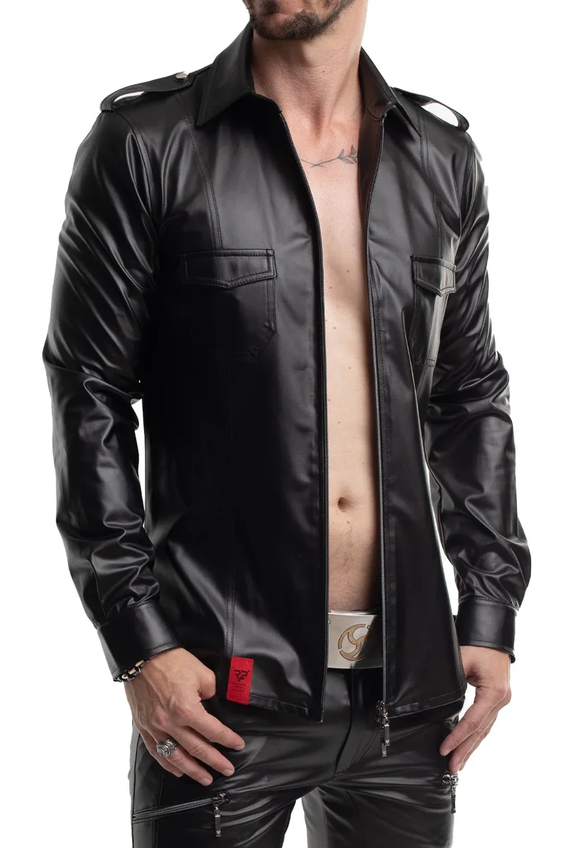 langarm Herren Shirt RMNatale001 schwarz von Regnes Fetish Planet