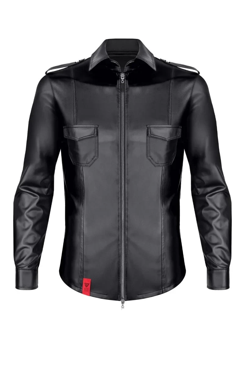 langarm Herren Shirt RMNatale001 schwarz von Regnes Fetish Planet