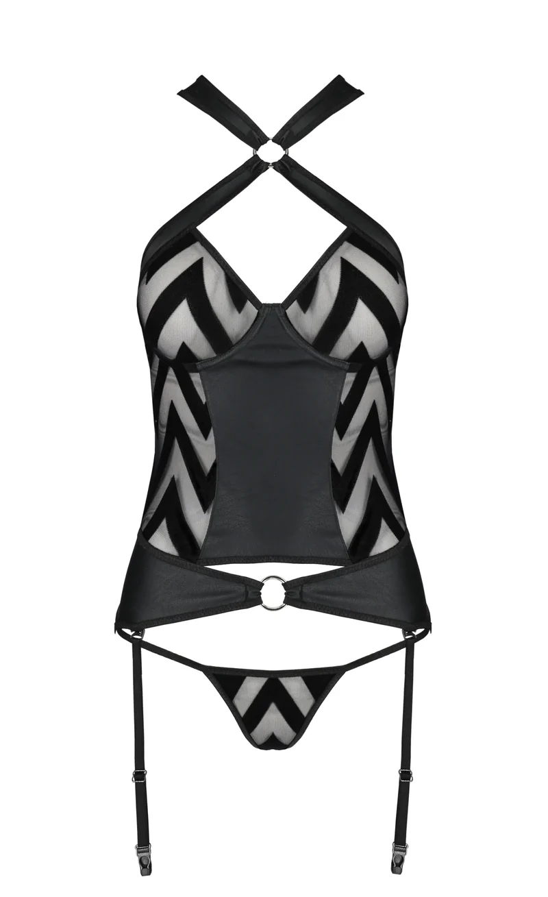 schwarzes Corset PA596207