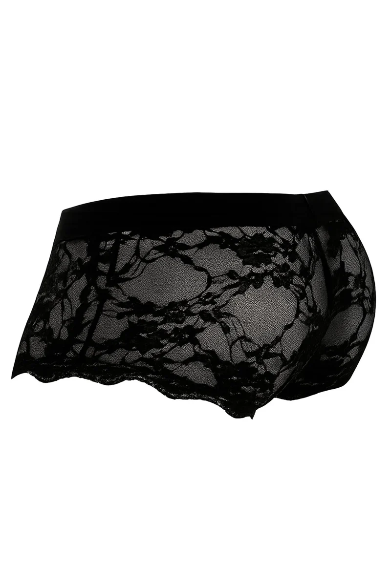 schwarzer Lacey Trunk Shorts C4MRAV106 von Cut4Men