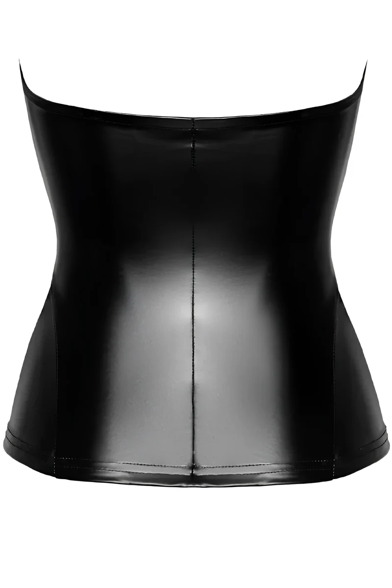 F334 Wetlook Corsagen-Top