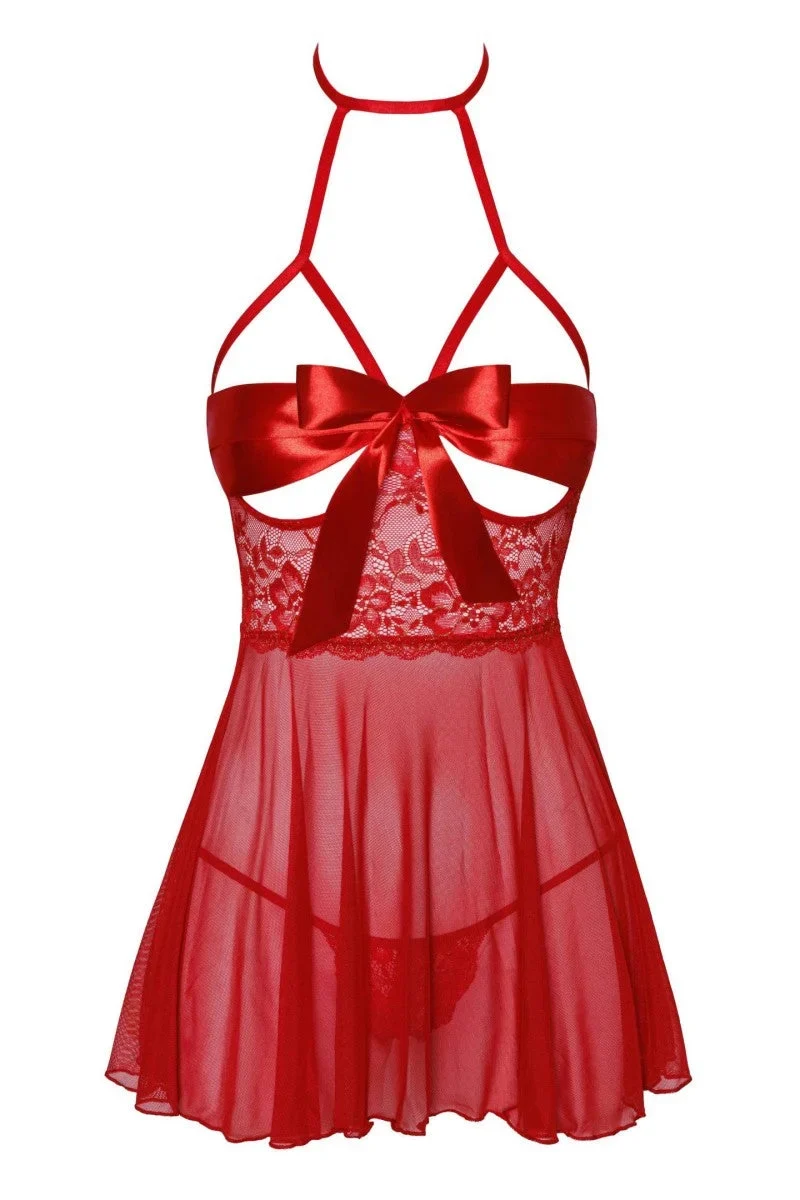 KISS247 Negligee aus Netz und Spitze von Kissable