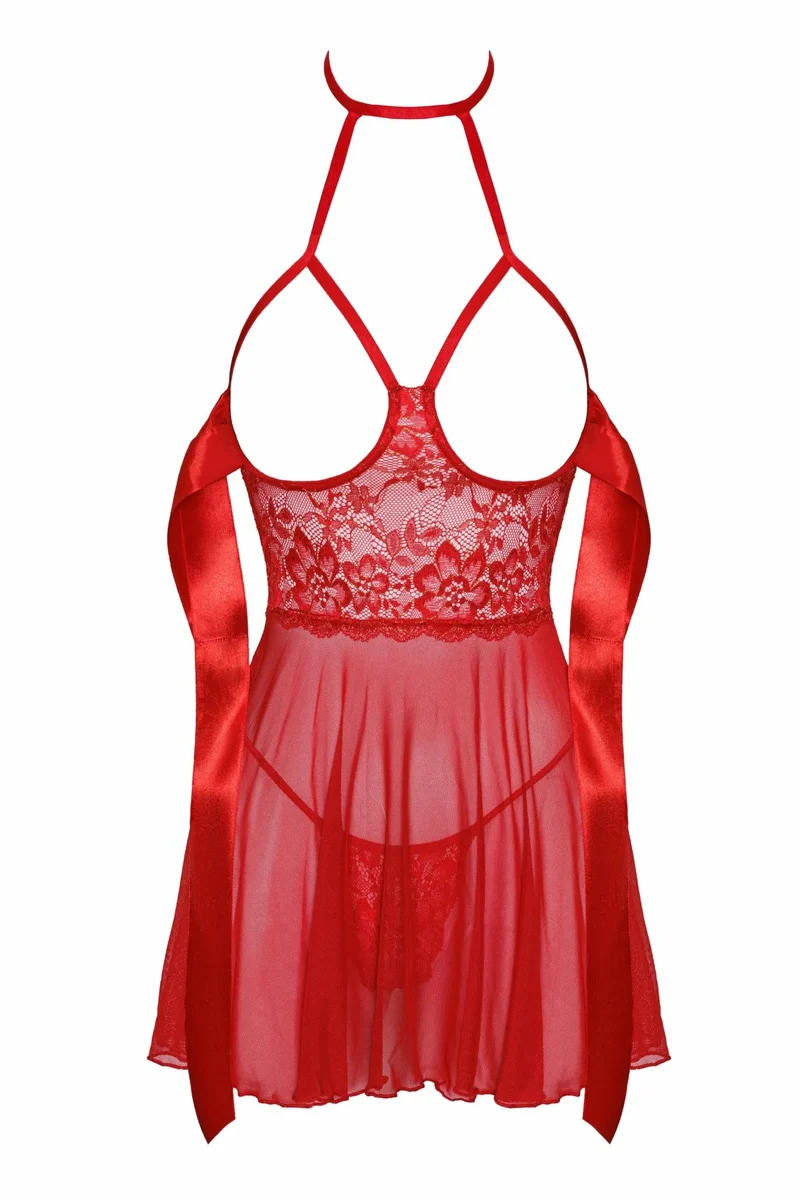 KISS247 Negligee aus Netz und Spitze von Kissable