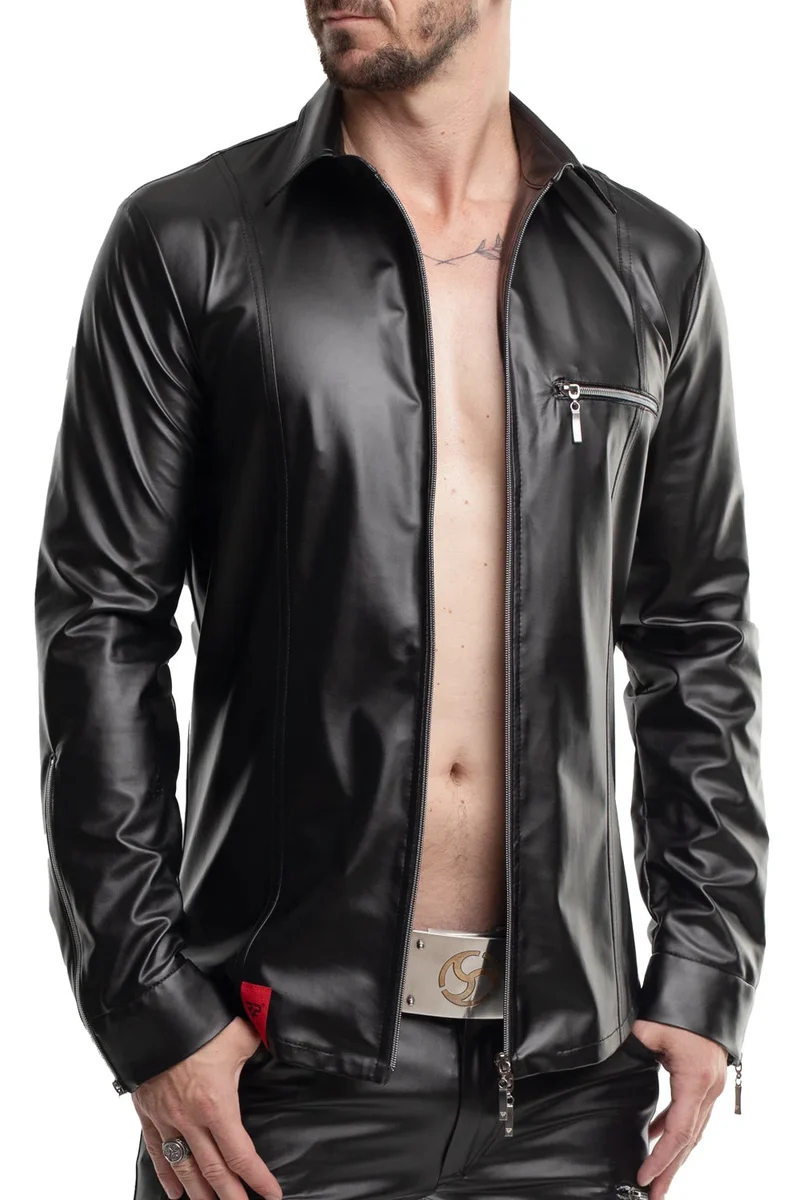 langarm Herren Shirt RMPasquale001 schwarz von Regnes Fetish Planet