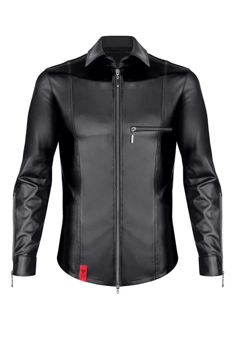 langarm Herren Shirt RMPasquale001 schwarz von Regnes Fetish Planet