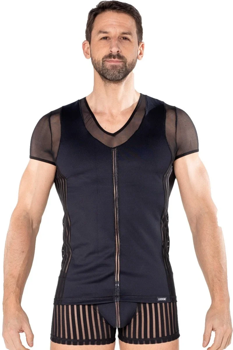 schwarzes Herren T-Shirt 2201-81 von Look Me