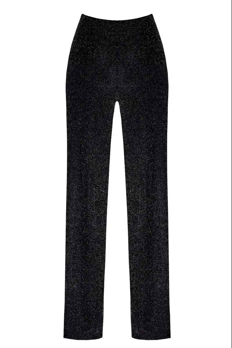 F374 Onyx Sheer Palazzo Hose