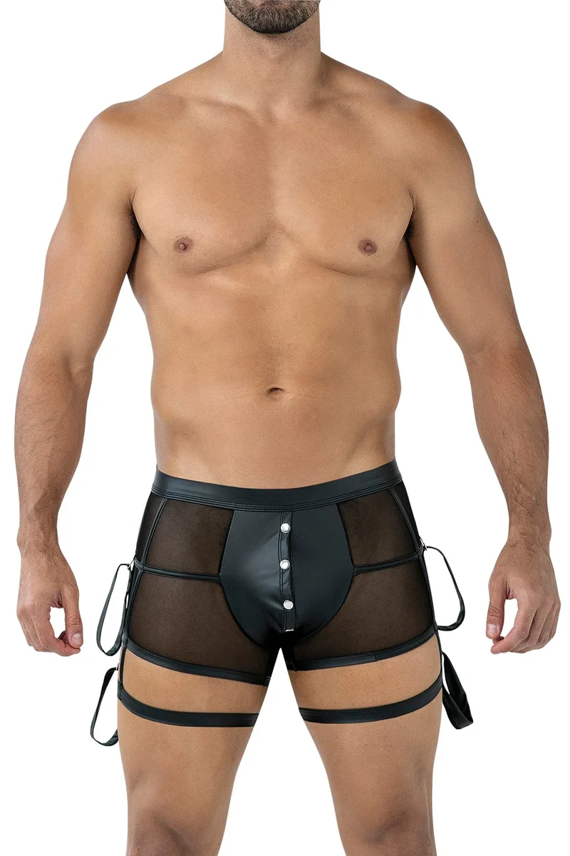 schwarzer Prison Shorts C4MRAV107 von Cut4Men