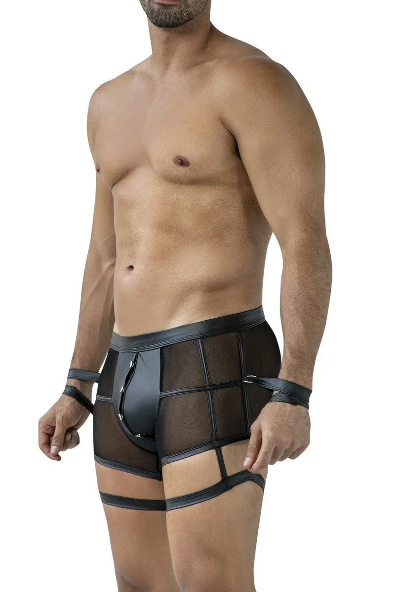 schwarzer Prison Shorts C4MRAV107 von Cut4Men