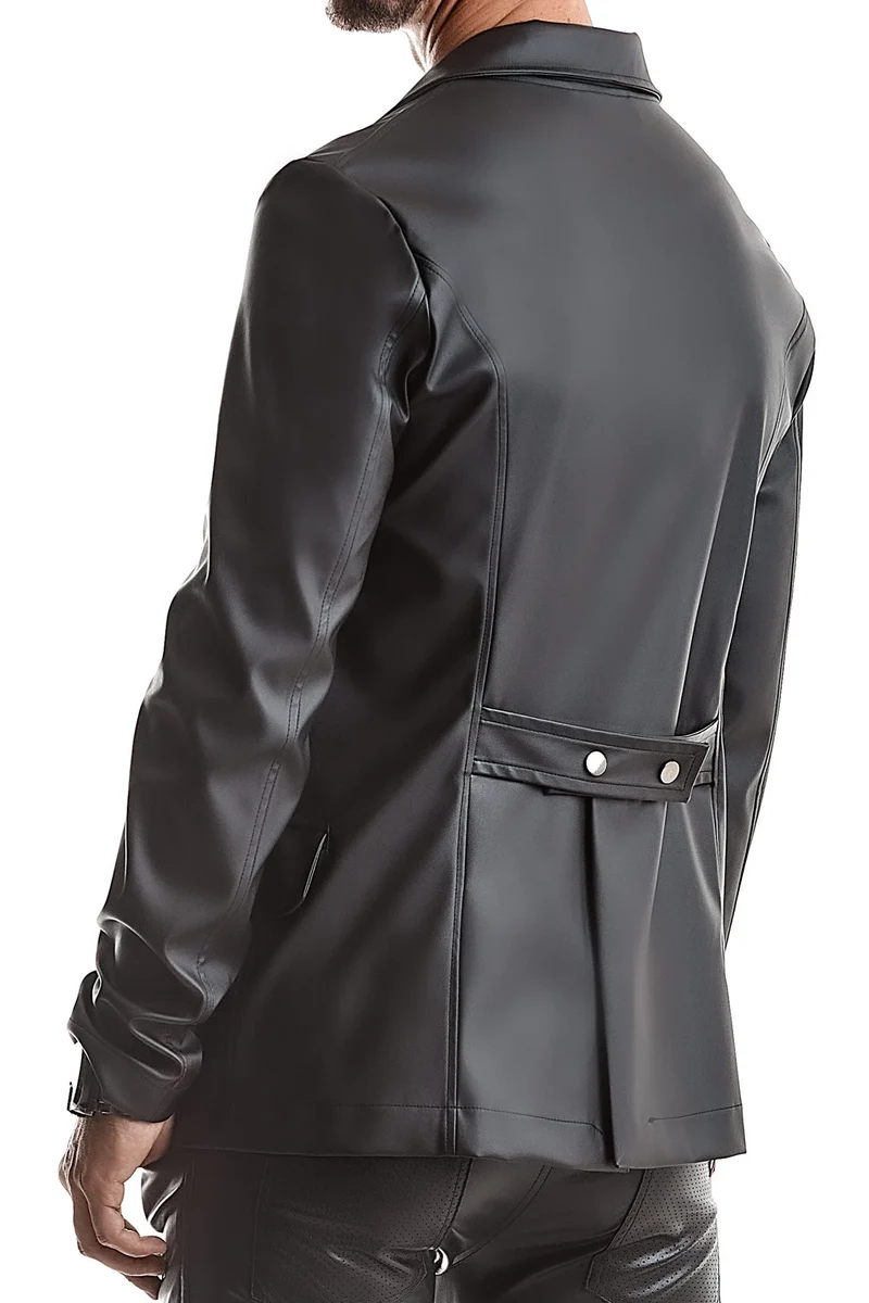Herren Jacke RMNicola001 schwarz von Regnes Fetish Planet Red Mark 2