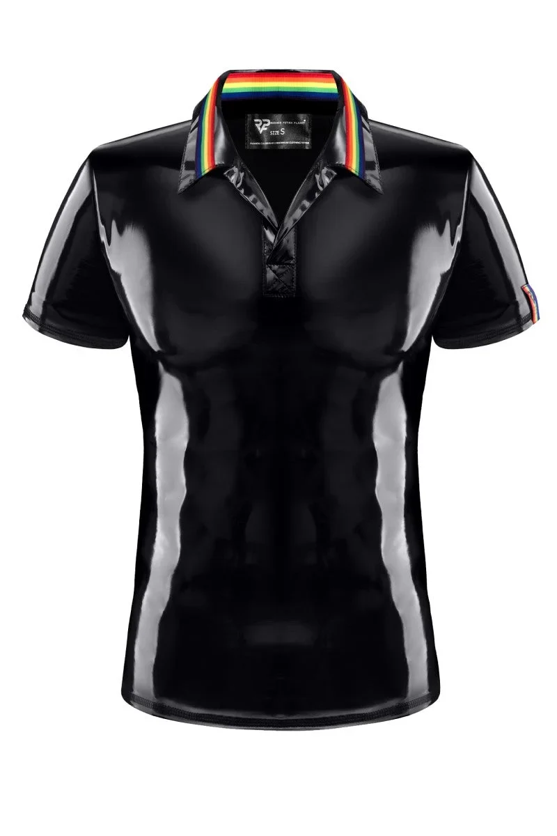 PVC Polo Shirt RMRaffaeleRBW schwarz von Pride Festih Line