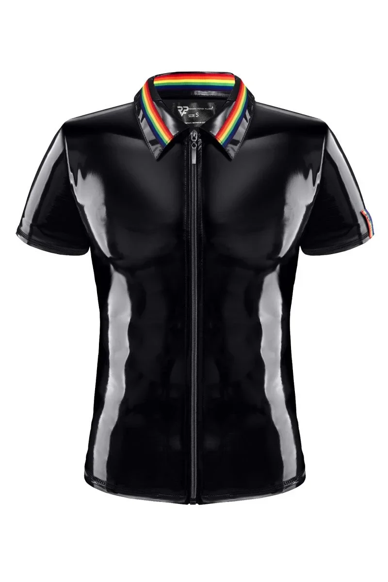 PVC Herren Polo Shirt RMRemigioRBW schwarz von Pride Festih Line