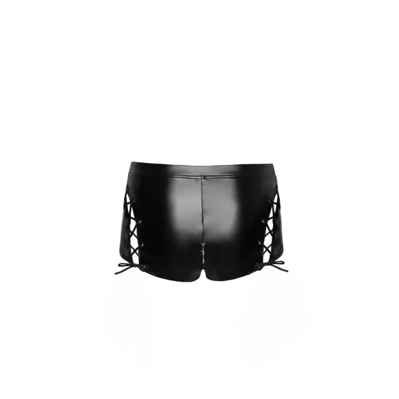 F292 Powerwetlook Shorts mit Schnürrung