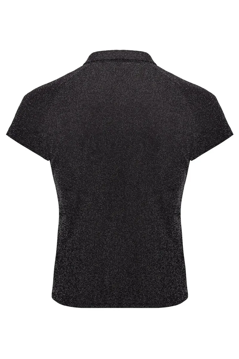 Feinnetz Polo-Shirt H082 von Noir Handmade Kink Royal Collection