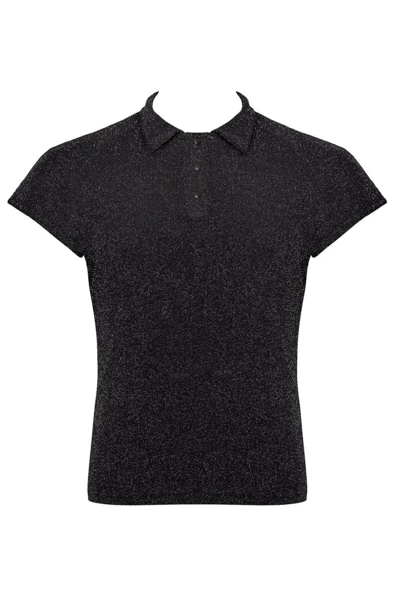 Feinnetz Polo-Shirt H082 von Noir Handmade Kink Royal Collection