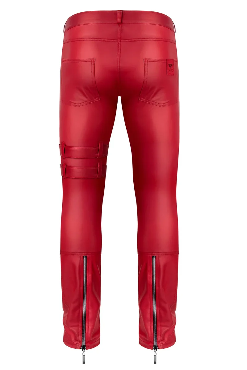 lange Herren Hose RMTommaso002 rot von Regnes Fetish Planet