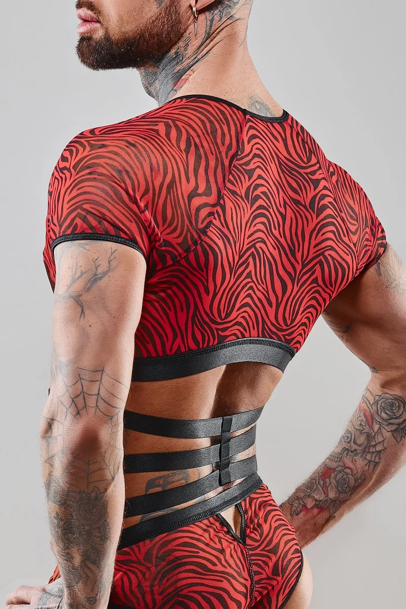 Harness T-Shirt RERodrigo001 schwarz/rot von RFP Razor’s Edge Kollektion