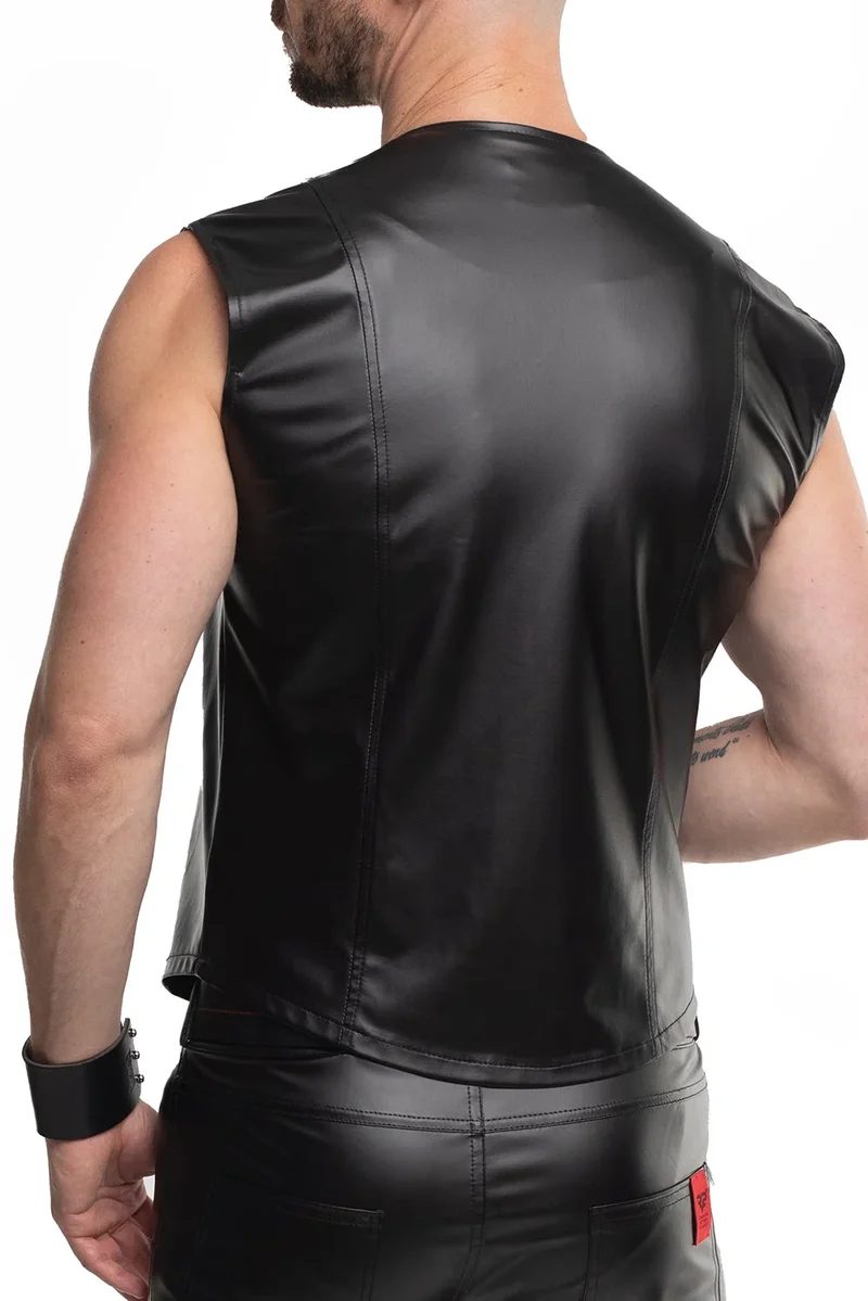 Herren Weste RMCamillo001 schwarz von Regnes Fetish Planet